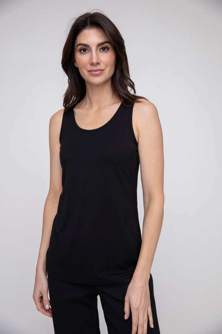 Foundation Knit Layering Tank in Black