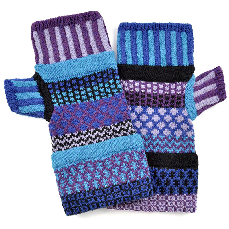 Fingerless Mittens in Raspberry