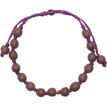 Pearls Adjustable Bracelet - Wine