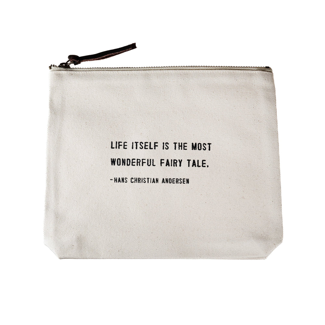 Canvas Zipper Bag - Life Itself (Hans Christian Andersen)