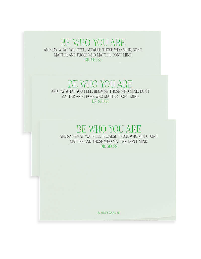 Be Who You Are 3"x 4" Sticky Pads