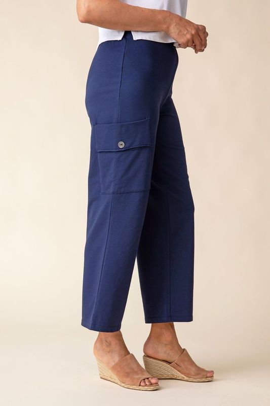 French Terry Easy Pocket Pant in Navy