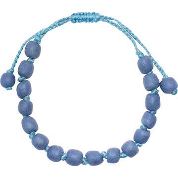 Pearls Adjustable Bracelet - Stone Blue