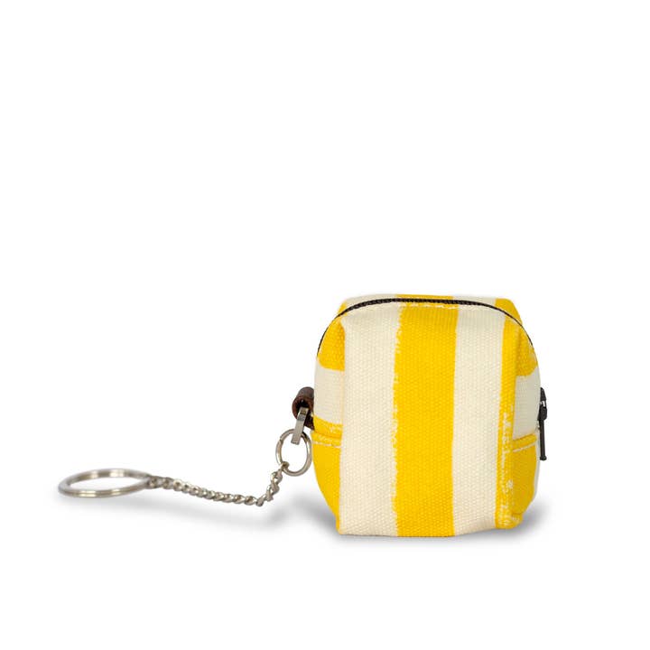 Mini Cube Key Ring in Linea Buttercup
