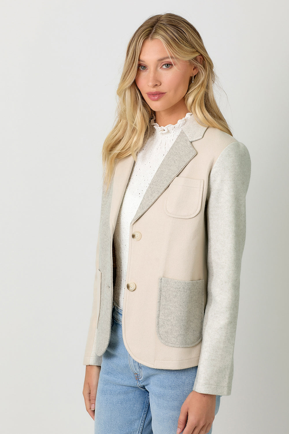 Color Block Blazer