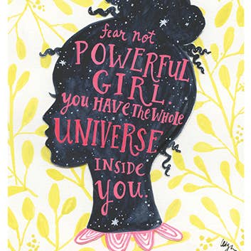 Universe Girl Celebrate Card