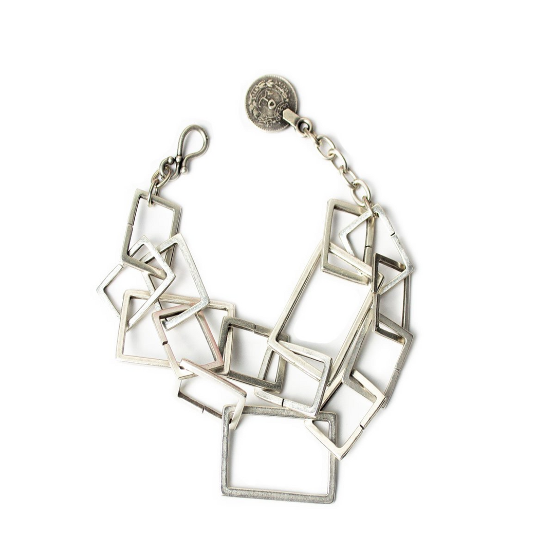 Chain of Small Boxes Bracelet