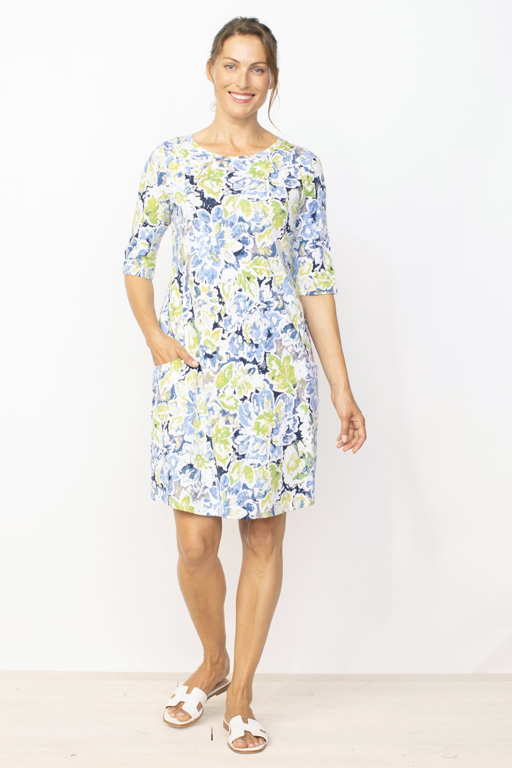 Dress in Cornflower Print