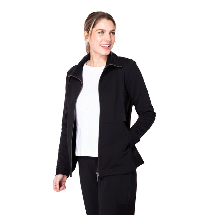 Ocean Front Terry Chill Jacket in Black