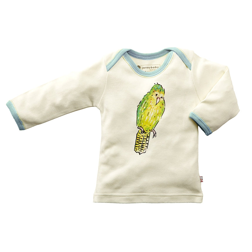 Jane Goodall Animal Lounge Tee with Kakapo Bird 18-24 Months