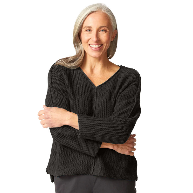 Fireside Cafe Pullover in Black