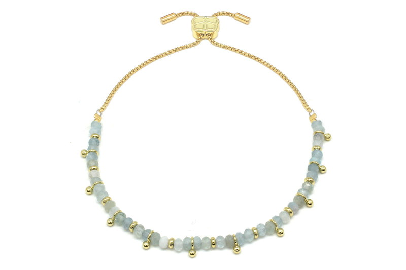 Harmony Aquamarine Gold Bracelet