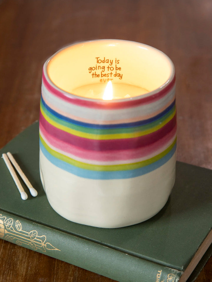 Secret Message Candle - The Best Day Ever