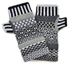Fingerless Mittens in Midnight