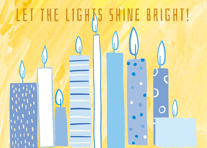 Lights Hanukkah Card Pack