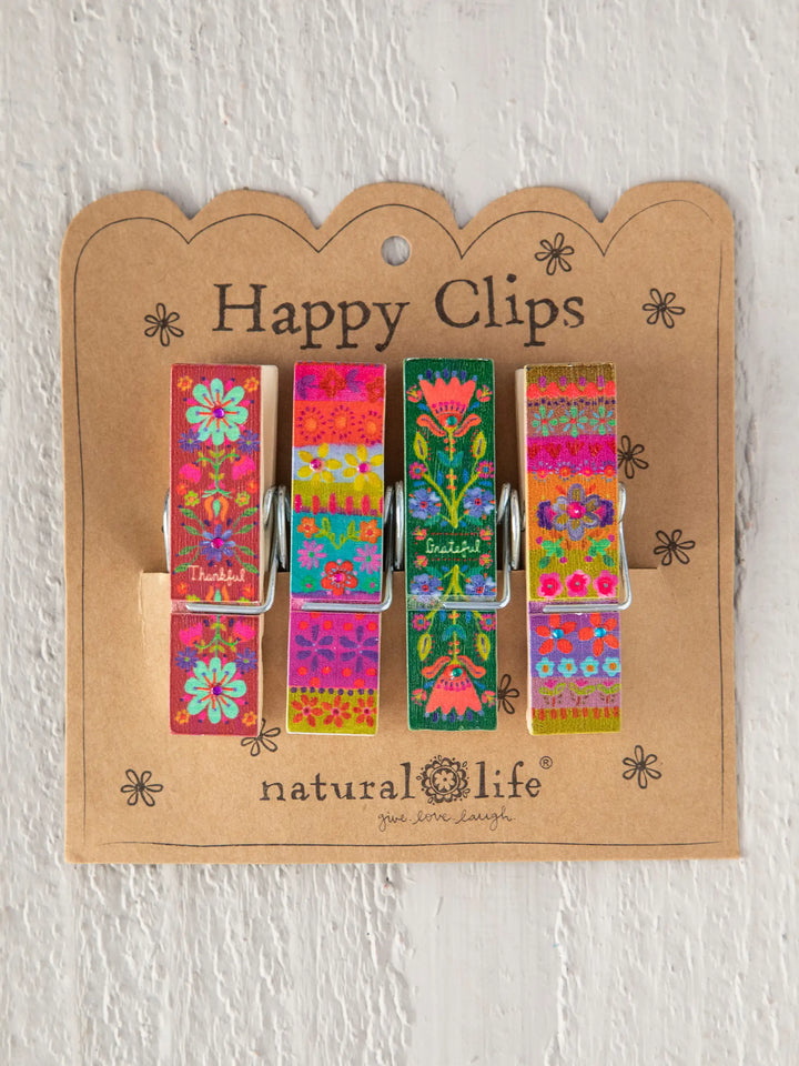 Happy Clips Thankful & Grateful - Set of 4