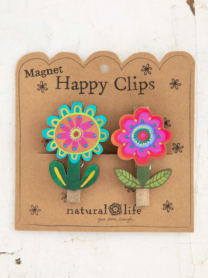 Happy Clips Flowers - Magnet Set of 2