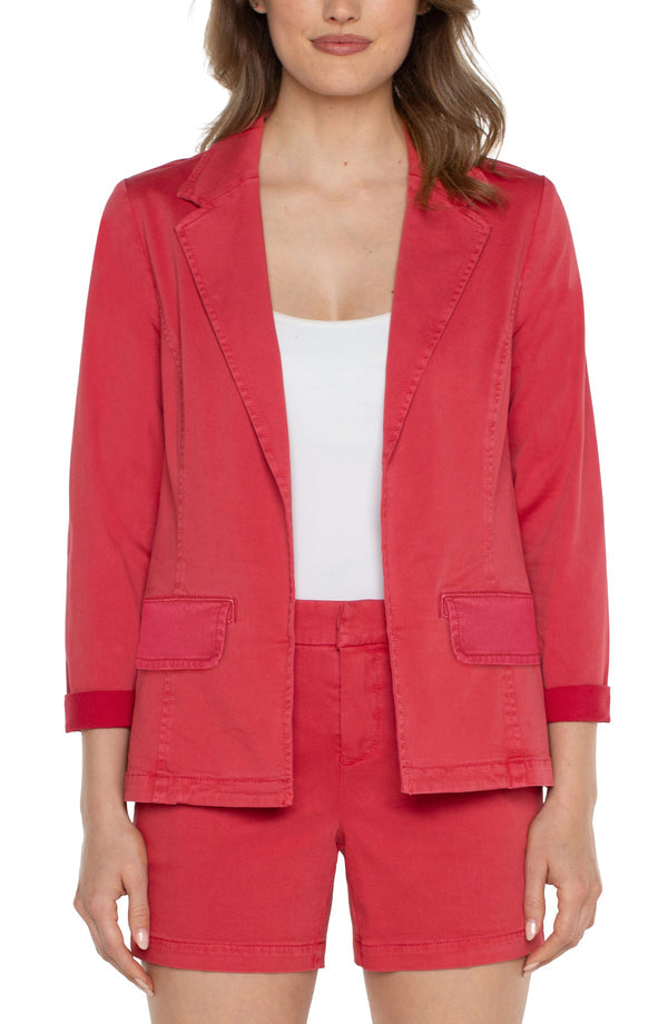 Fitted Blazer in Berry Blossom