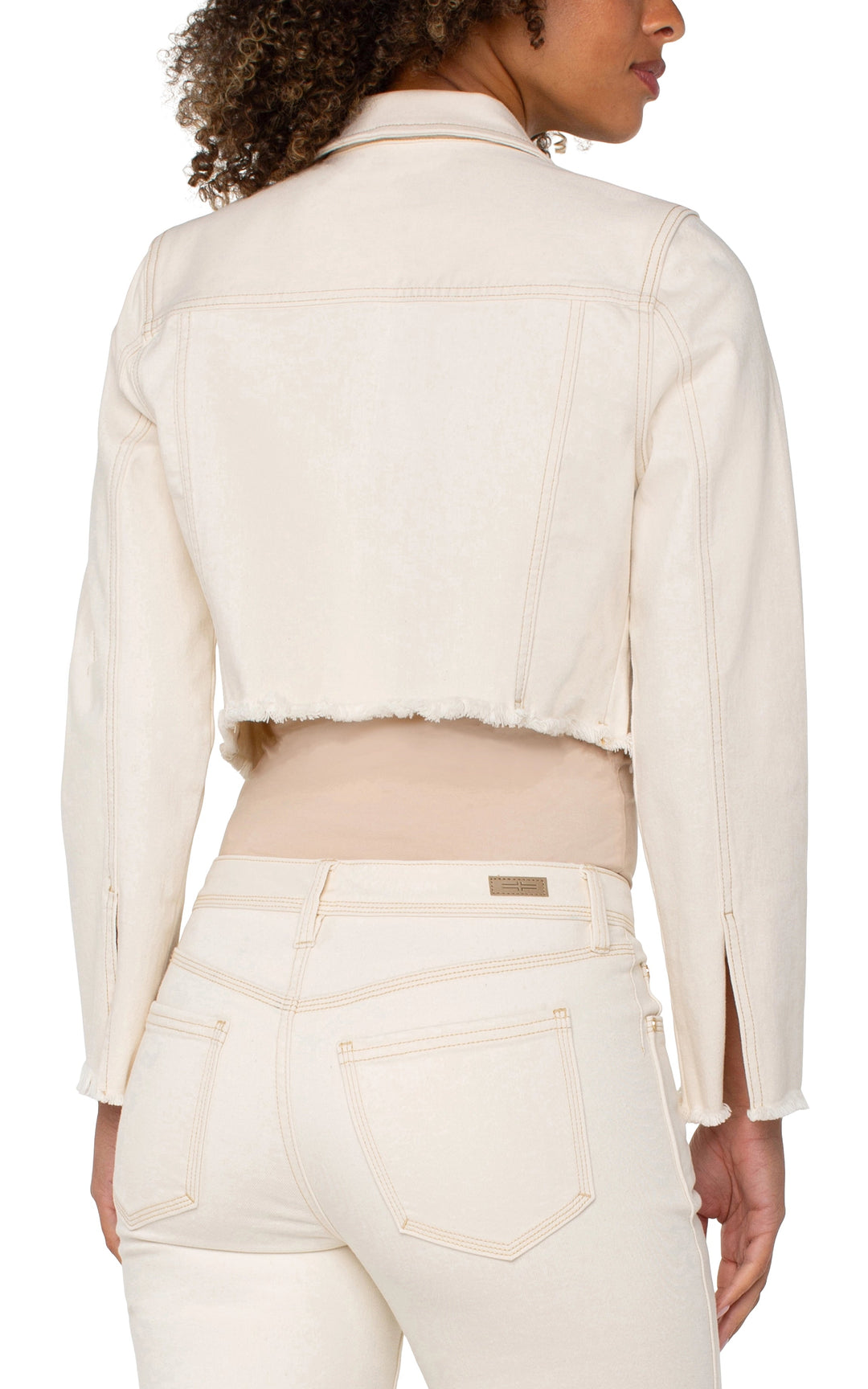 Jacket With Fray Hem