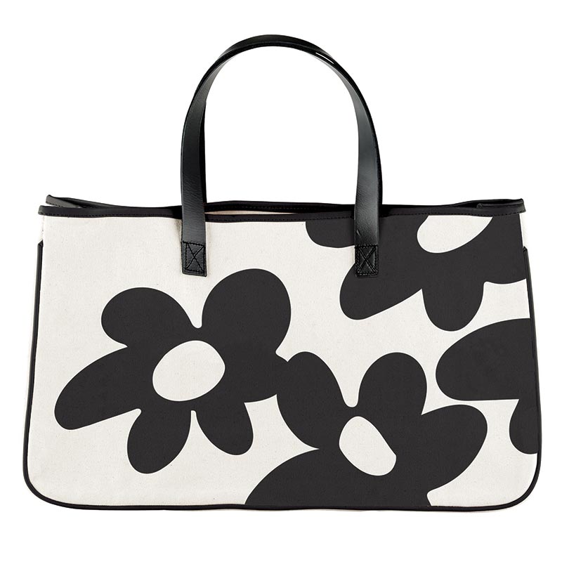 Canvas Pattern Tote - Flowers