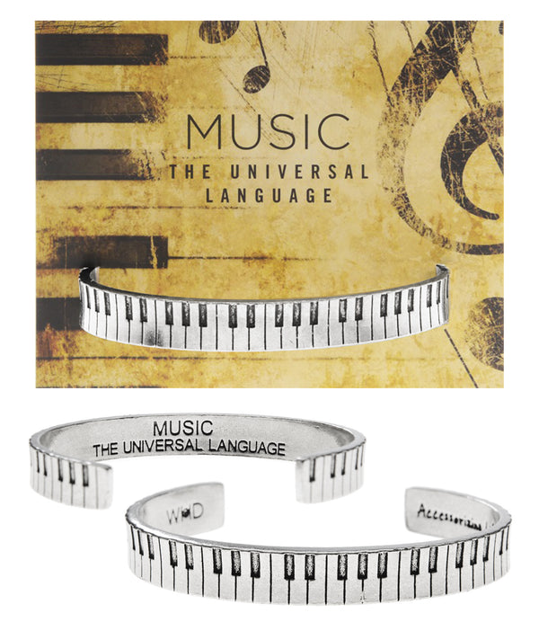 piano quotable cuff