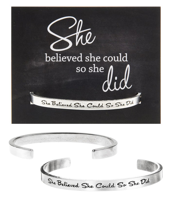 she believed quotable cuff
