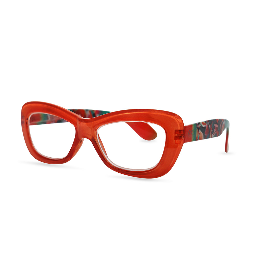 Red Floral Readers
