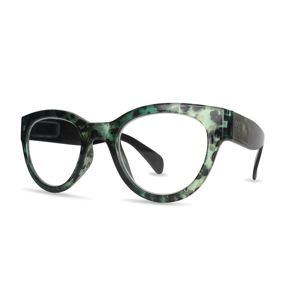 Green and Black Animal Print Readers
