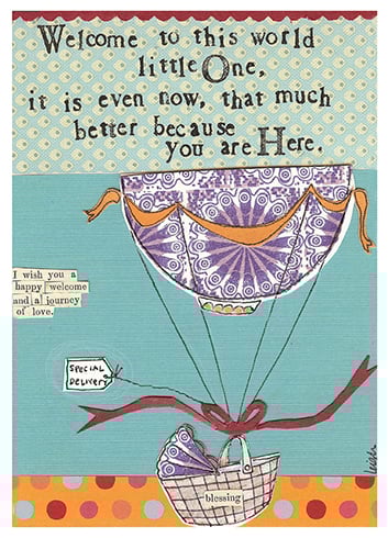 'Welcome Little One' New Baby Card