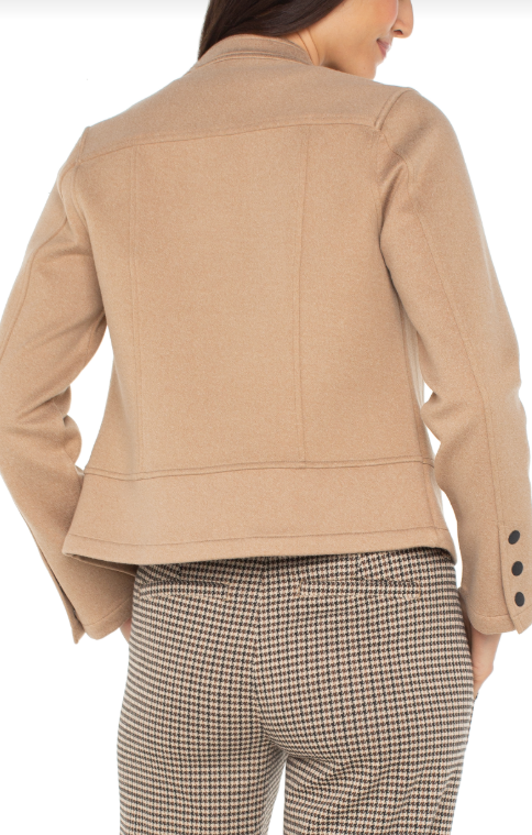 Biker Jacket in Camel