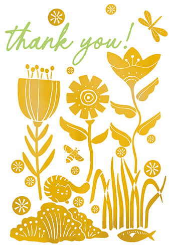My Back Garden Thank You Card