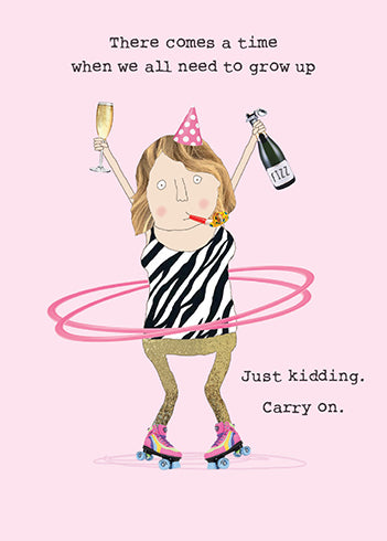 Just Kidding Girl Birthday Card