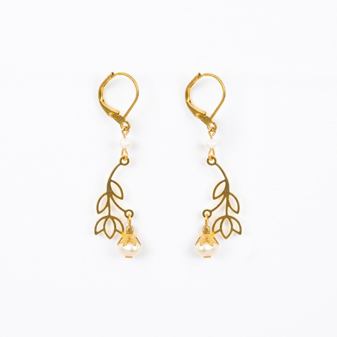 Pearl Blossom Earrings