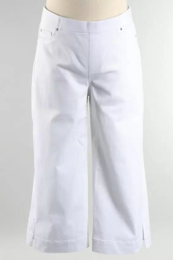 White Modern Stretch Crop Pant