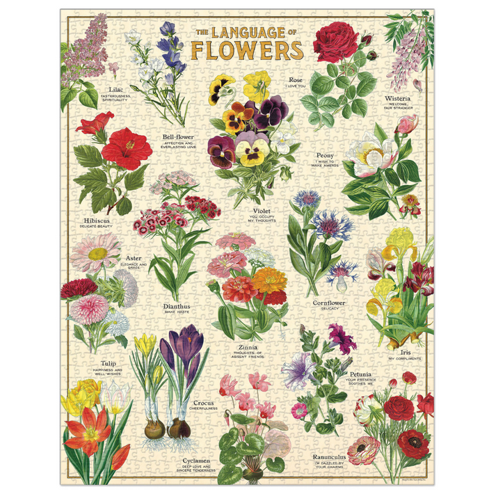 Language of Flowers - 1,000 Piece Vintage Puzzle