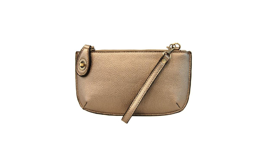 Crossbody Wristlet Clutch- Vegan Leather