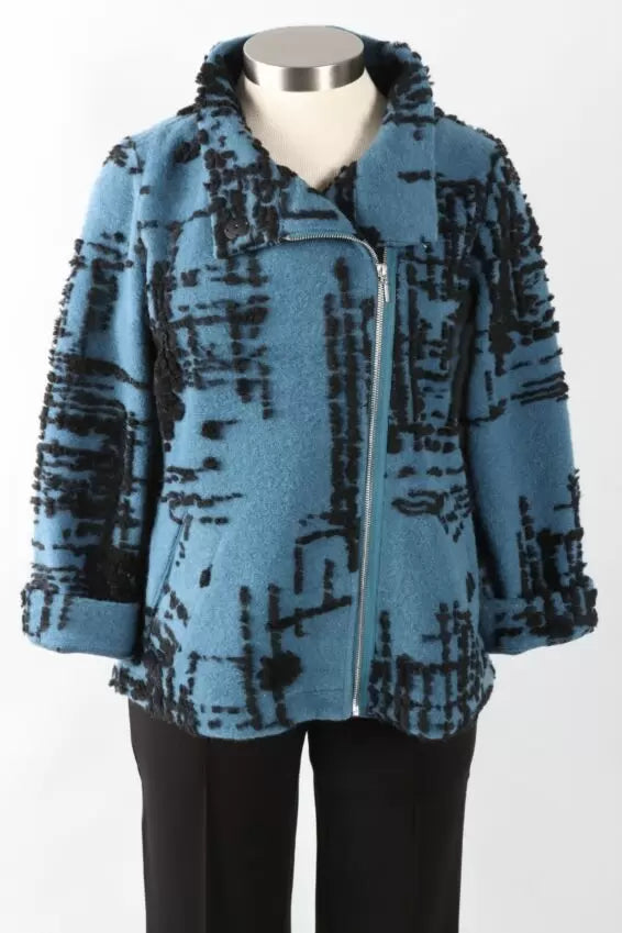 Off The Grid Retro Jacket in Ocean