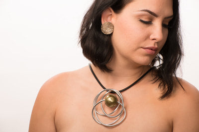 Swirl Convertible Necklace in Copper