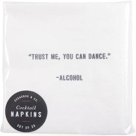 Trust me, you can dance Cocktail Napkin Set