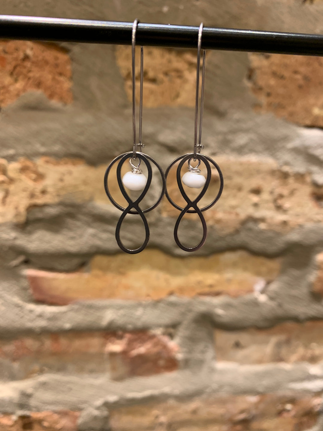 Circled Infinity Earrings - team blonde