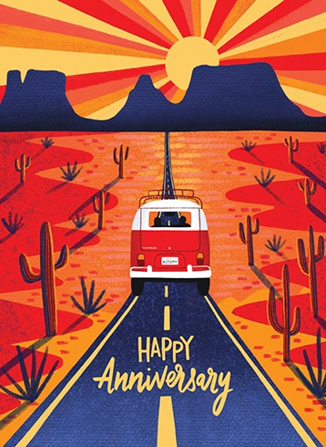 Road Trip Anniversary Card