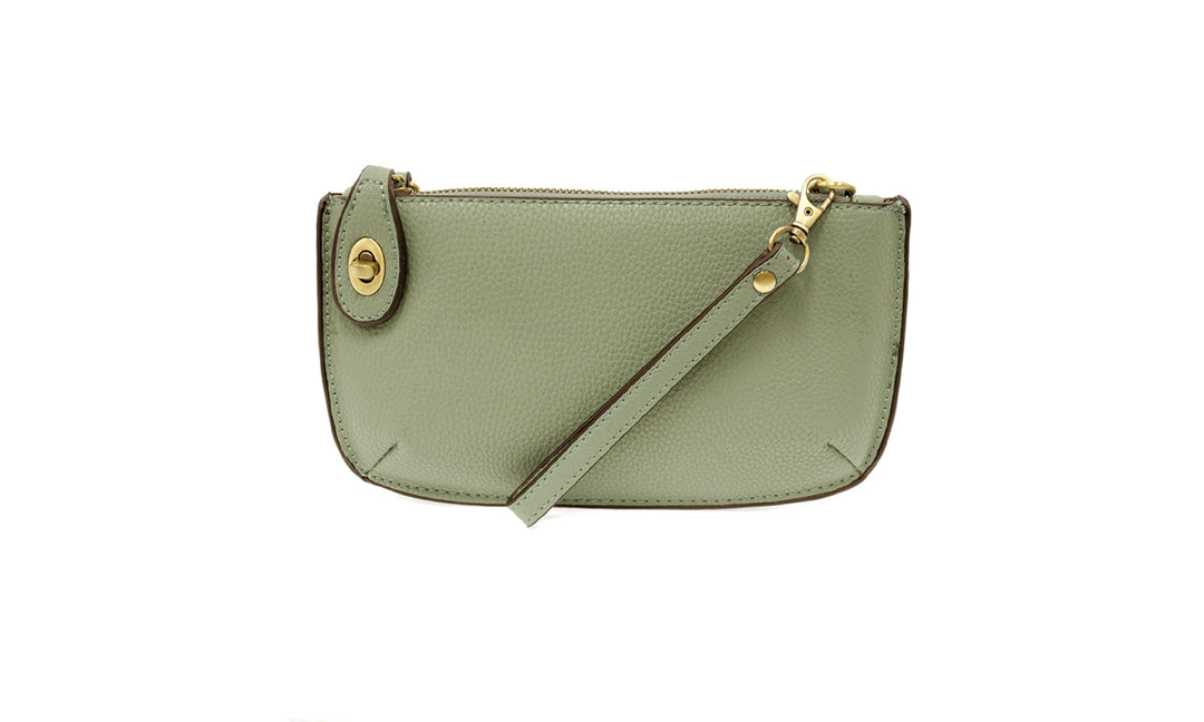 Crossbody Wristlet Clutch- Vegan Leather