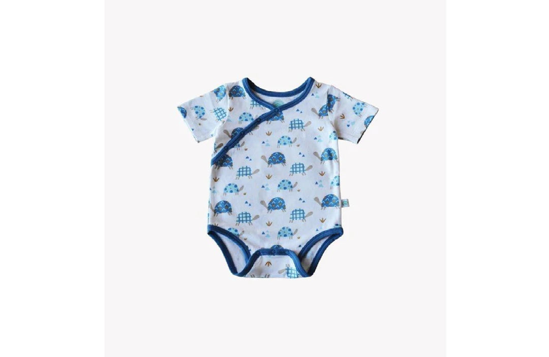 Short Sleeved Onsie in Blue Tortoise