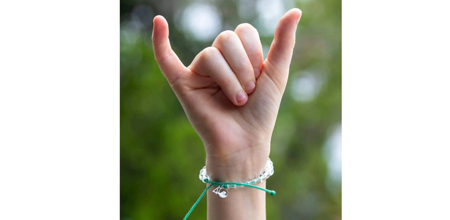 Loggerhead Sea Turtle Beaded Bracelet in Seafoam Green