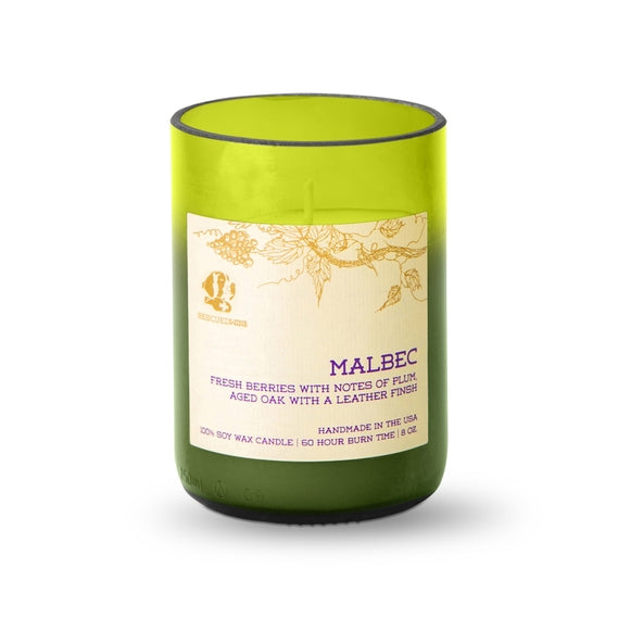 Malbec Candle - recycled wine balance series
