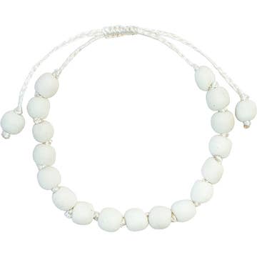 Pearls Adjustable Bracelet - White