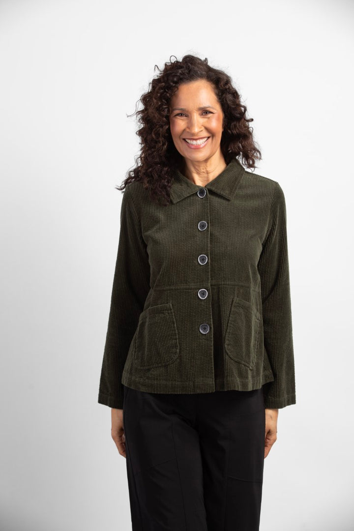 Tumble Cord EZ Swing Jacket in Forest