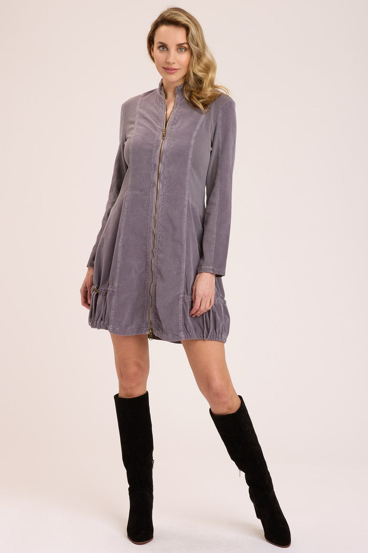 Corduroy Winifred Jacket Dress in Purple