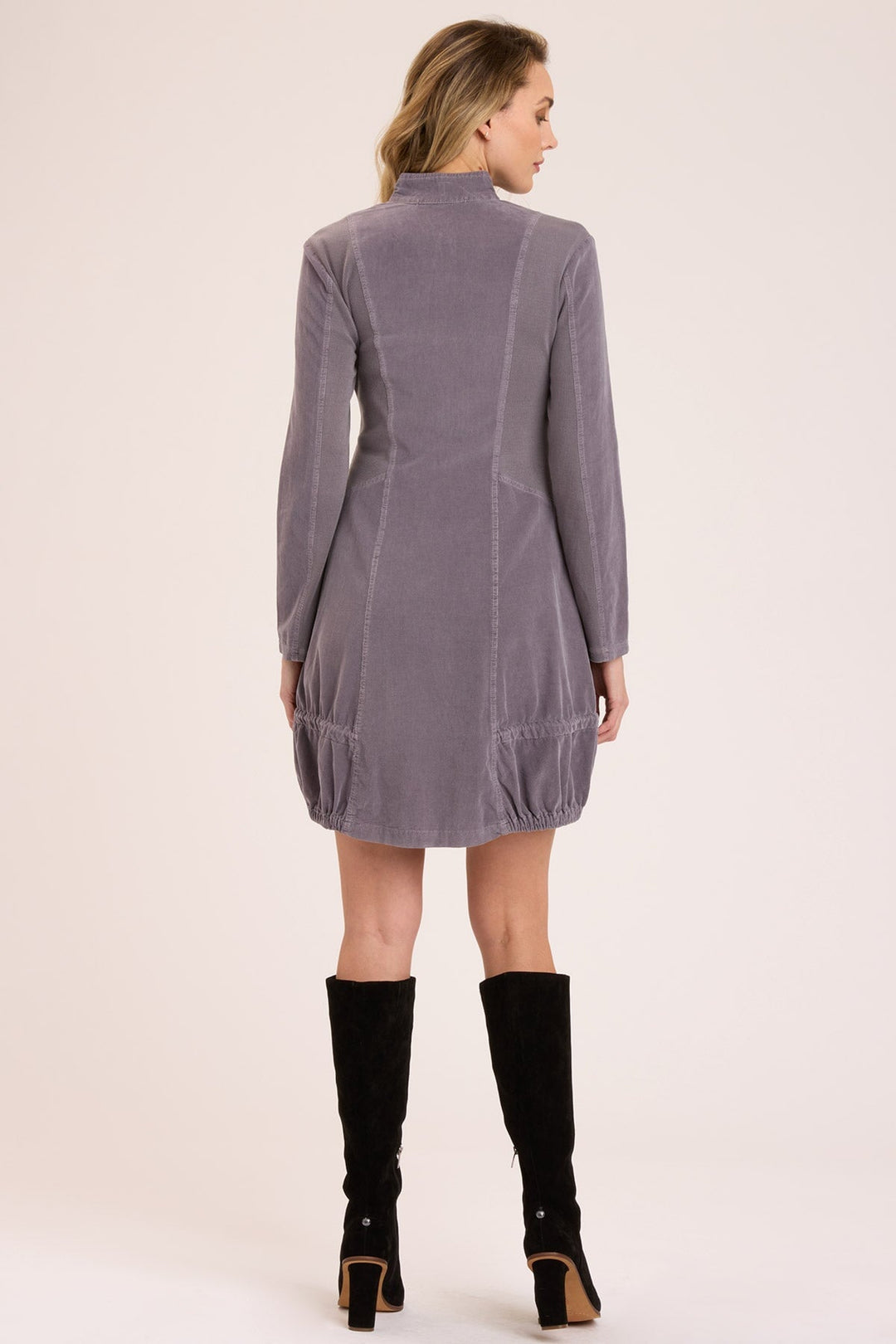 Corduroy Winifred Jacket Dress in Purple
