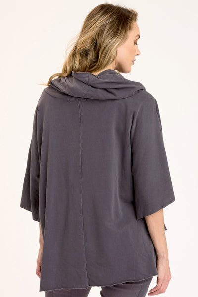 Paige Poncho in Charcoal